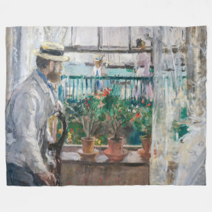 Cobertor De Velo Berthe Morisot - Eugene Manet na Ilha de Wight