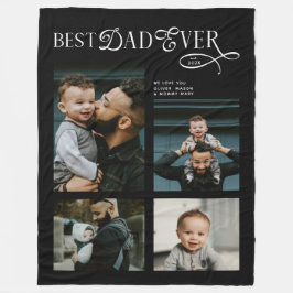 Cobertor De Velo  Best Dad Ever 4 Photos Modern Fathers Day Gifts
