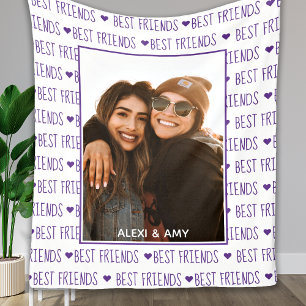 Cobertor De Velo Best Friends Stylish BFF Friendship Photo