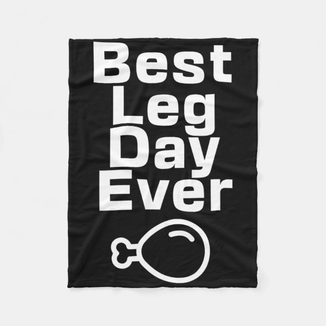 Cobertor De Velo Best Leg Day Ever Thanksgiving Funny  (Frente)