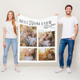 Cobertor De Velo Best Mom Ever 4 Photos Heart Mothers Day Gifts