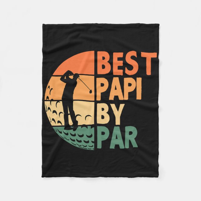 Cobertor De Velo Best Papi By Par Golfing Funny Golf Golfer  (Frente)