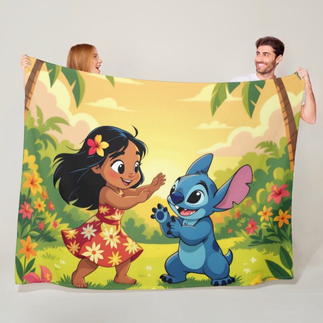 Cobertor De Velo Beste Freunde fürs Leben – Lilo & Stitch   (In Situ)