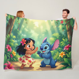 Cobertor De Velo Beste Freunde fürs Leben – Lilo & Stitch
