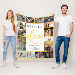 Cobertor De Velo Besties Para Sempre - Colagem De 16 Fotografias
