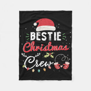 Cobertor De Velo Bestit Christmas Crew Melhor Amigo Correspondente