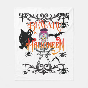 Cobertor De Velo Beware Halloween