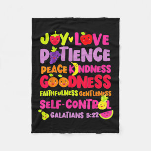 Cobertor De Velo Bíblia Cristã Versa Fruta Do Espírito Deus Jesu