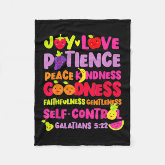Cobertor De Velo Bíblia Cristã Versa Fruta Do Espírito Deus Jesu