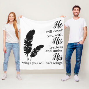 Cobertor De Velo Bíblia cristã verso