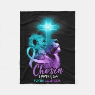 Cobertor De Velo Bíblia Religiosa Cruzada do Leão Cristão Verso Sui