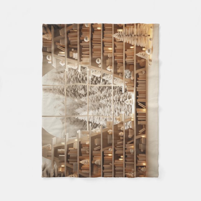 Cobertor De Velo Biblioteca do Wintery (Frente)