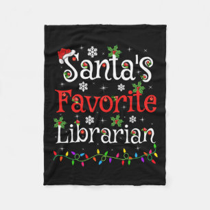 Cobertor De Velo Bibliotecário Xmas Papais noeis Bibliotecários Fav