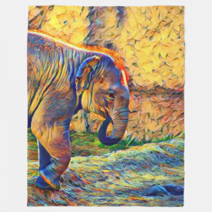 Cobertor De Velo bicho-elefante smartmix