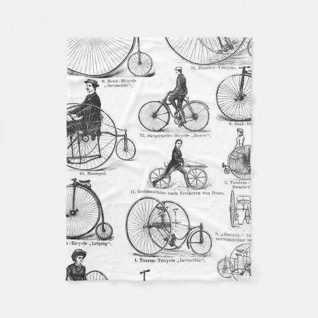 Cobertor De Velo Bicicleta de Roda Alta Penny Farthing (Frente)