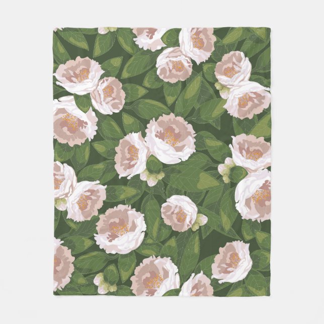 Cobertor De Velo Big Bloom Camellia Charm Medium (Frente)