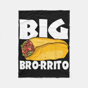 Cobertor De Velo Big Burrito Mexicano Comida Cinco De Mayo