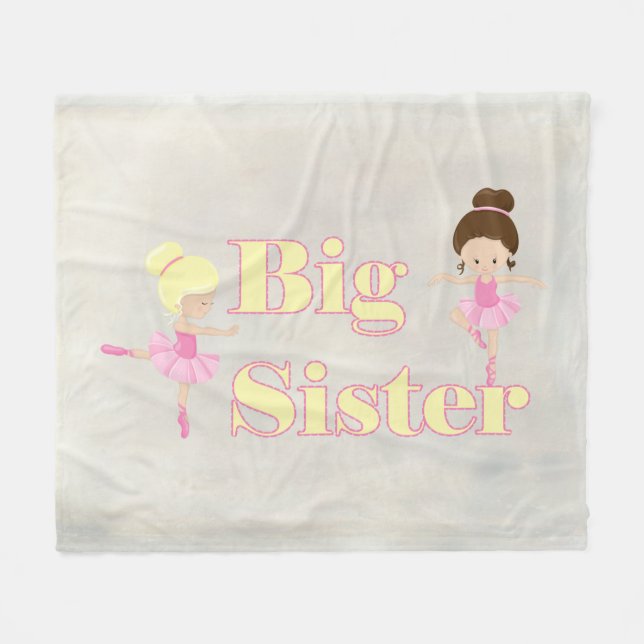 Cobertor De Velo Big Sister Dancing Ballerina (Frente (Horizontal))