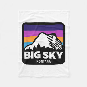 Cobertor De Velo Big Sky Montana esquiando Snowboard Family Ski T-s