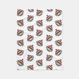 Cobertor De Velo Big Sock Monkey Emoji