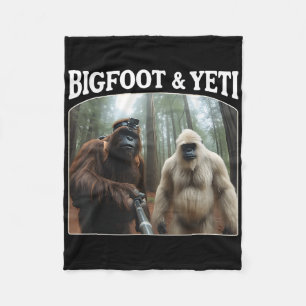 Cobertor De Velo Bigfoot & Yeti Sasquatch Bigfoot Vlogs F engra