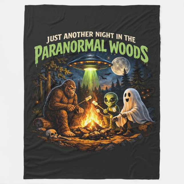 Cobertor De Velo Bigfoot Sasquatch (Frente)