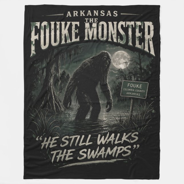 Cobertor De Velo Bigfoot Sasquatch (Frente)