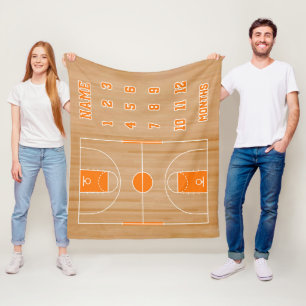 Cobertor De Velo Bilhete de Pedra de Basquete Personalizado, Basque