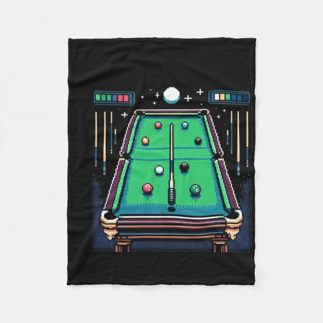 Cobertor De Velo Bilhetes de 8 bits com Pote ixelado (Frente)