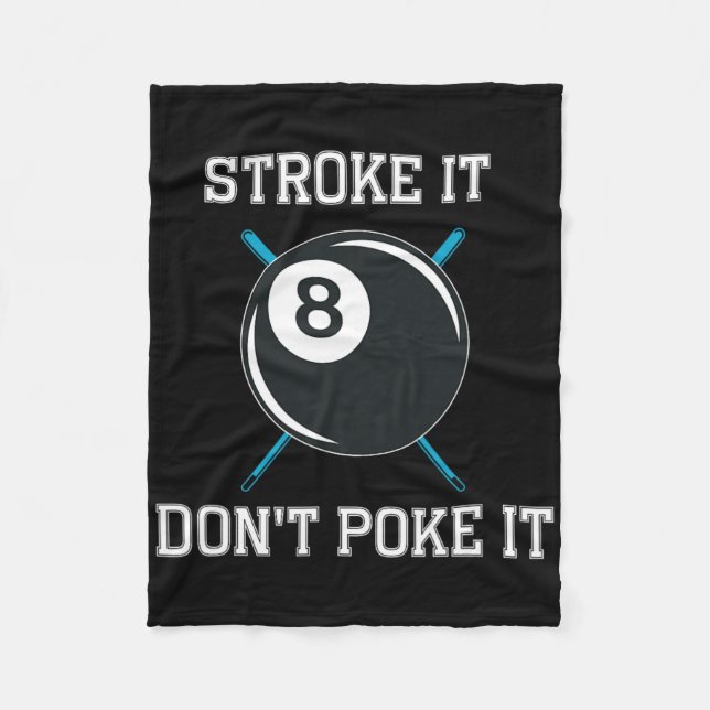 Cobertor De Velo Billiard Piscina Snooker Player Engraçado Não (Frente)
