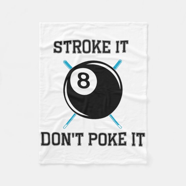 Cobertor De Velo Billiard Piscina Snooker Player Engraçado Não (Frente)