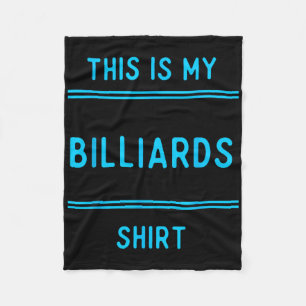 Cobertor De Velo Billiard Team T Shirts Gifts. Jogadores E Ventilad