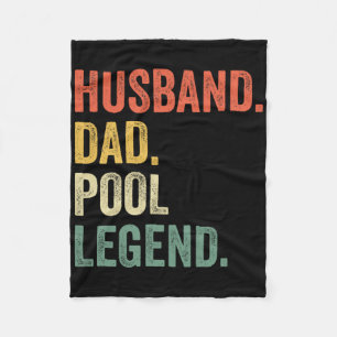 Cobertor De Velo Billiards Funny Husband Pai Legend Vin