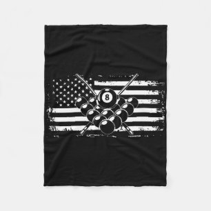 Cobertor De Velo Billiards Piscina Billiards American Flag Gift
