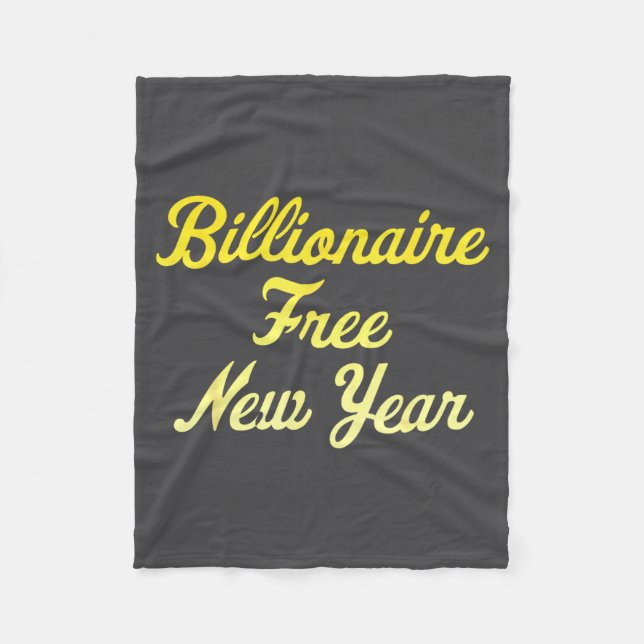Cobertor De Velo Billionaire , New Year, Hapness, Simple Joys  (Frente)