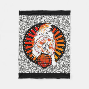 Cobertor De Velo BINDI MI TANG - Chow - Year of the Dog blanket