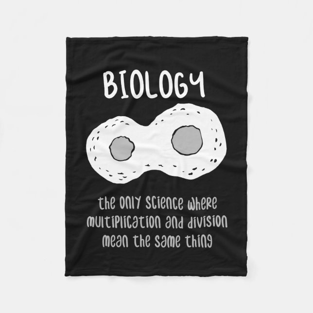 Cobertor De Velo Biologia - Biologia O Único Presente Ciência (Frente)