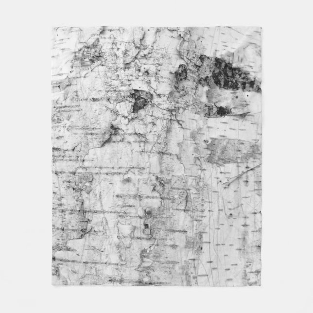 Cobertor De Velo Birch bark pattern fleece blanket (Frente)