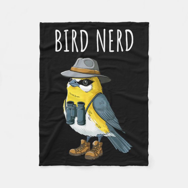 Cobertor De Velo Bird Nerd Funny Bird Watching Birding Bird Lover W (Frente)