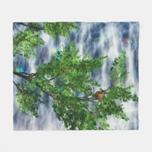 Cobertor De Velo Birdsnest Falls Fleece Blanket