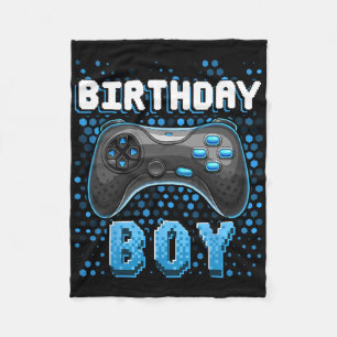 Cobertor De Velo Birthday Boy Video Game Controller Birthday Gamer