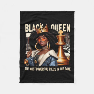 Cobertor De Velo Black Culture Black Queen Chess Empowerment Black