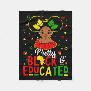 Cobertor De Velo Black Educated Black History Garotos Raparigas