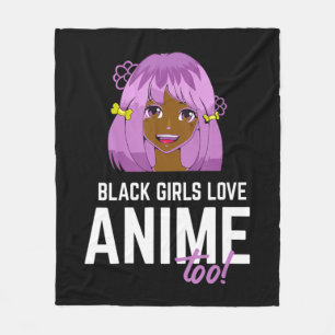 Cobertor De Velo Black Girls Adora Anime Too African American