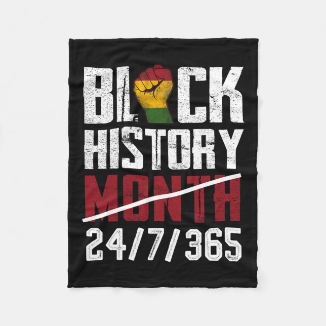 Cobertor De Velo Black History Month 247365 Gifts African American (Frente)
