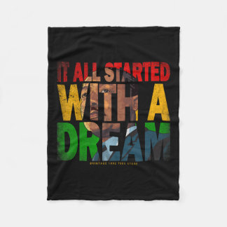 Cobertor De Velo Black History Month Ream Como Líderes Afro-America