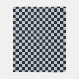 Cobertor De Velo Black ice checkered pattern