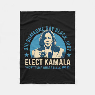 Cobertor De Velo Black Job Vote Kamala Harris Para O Presidente 202
