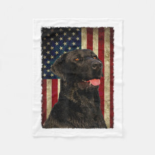 Cobertor De Velo Black Labrador T Shirt Gift USA Flag Lab Owner Duc