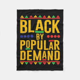 Cobertor De Velo Black Popular Demand African American Melanin Blac